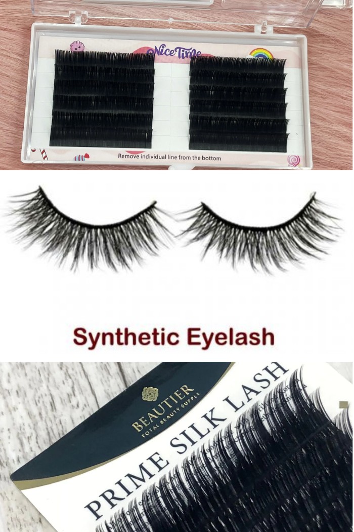 The three most common materials for custom lashes are mink, synthetic, and silk