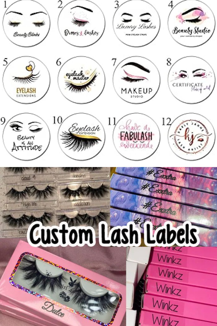 Personalized Lash Labels and Packaging for Lash Branding