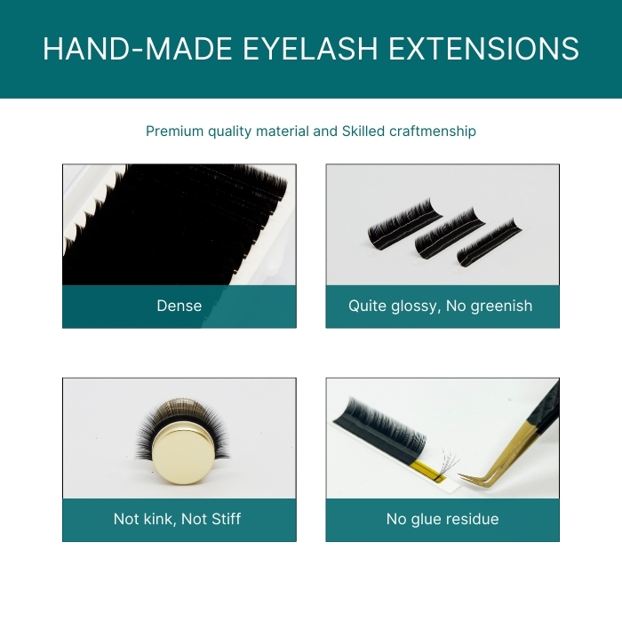 Classic eyelash extensions 16 lines single-color RL113-2
