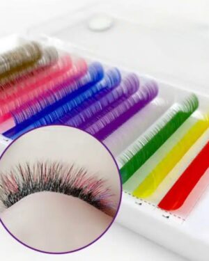 Easy fan lash extensions mixed-color 16 lines RL129