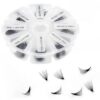 Narrow pre-made fans 3D to 20D black mix 8 compartments RL170-1