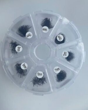 Pre-made fans 3D to 20D black mix 8 compartments RL082-3