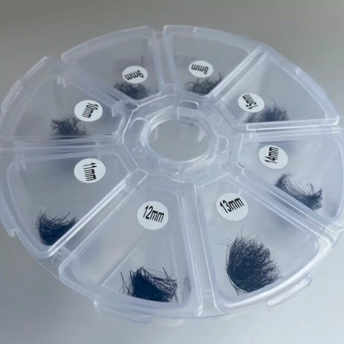 Pre-made fans 3D to 20D mix 8 compartments black RL082-3