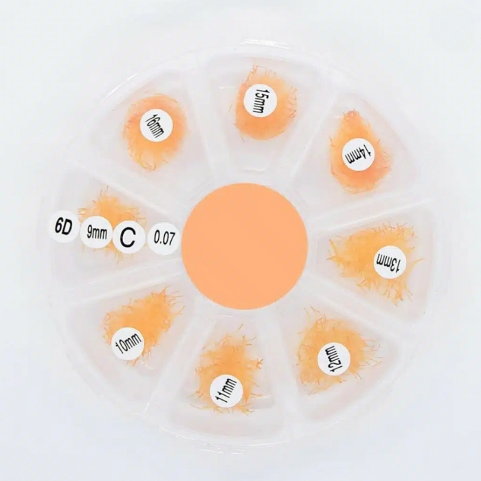 Pre-made fans 3D to 20D mix 8 compartments single-color RL112-2