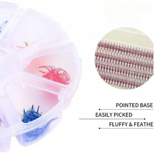 Special spike camellia pre-made fans mixed-color mix 8 compartments RL150-1
