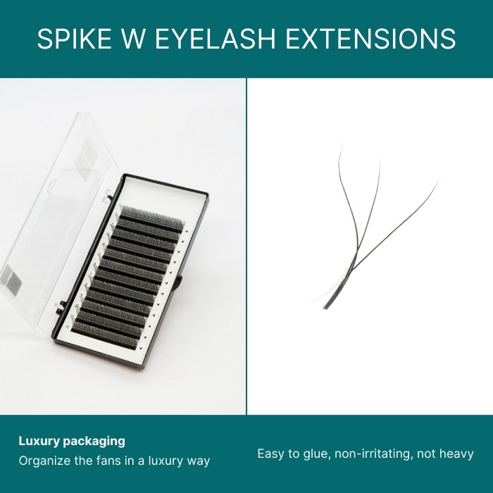 Spike W eyelash extensions 16 lines black RL162-1